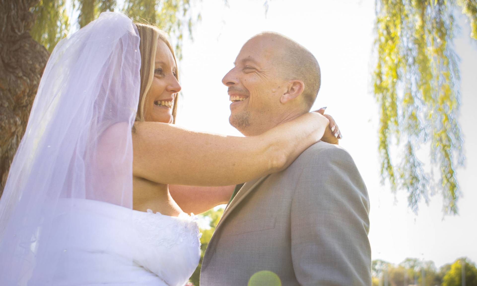 Whitewater WI Wedding Couple Portrait